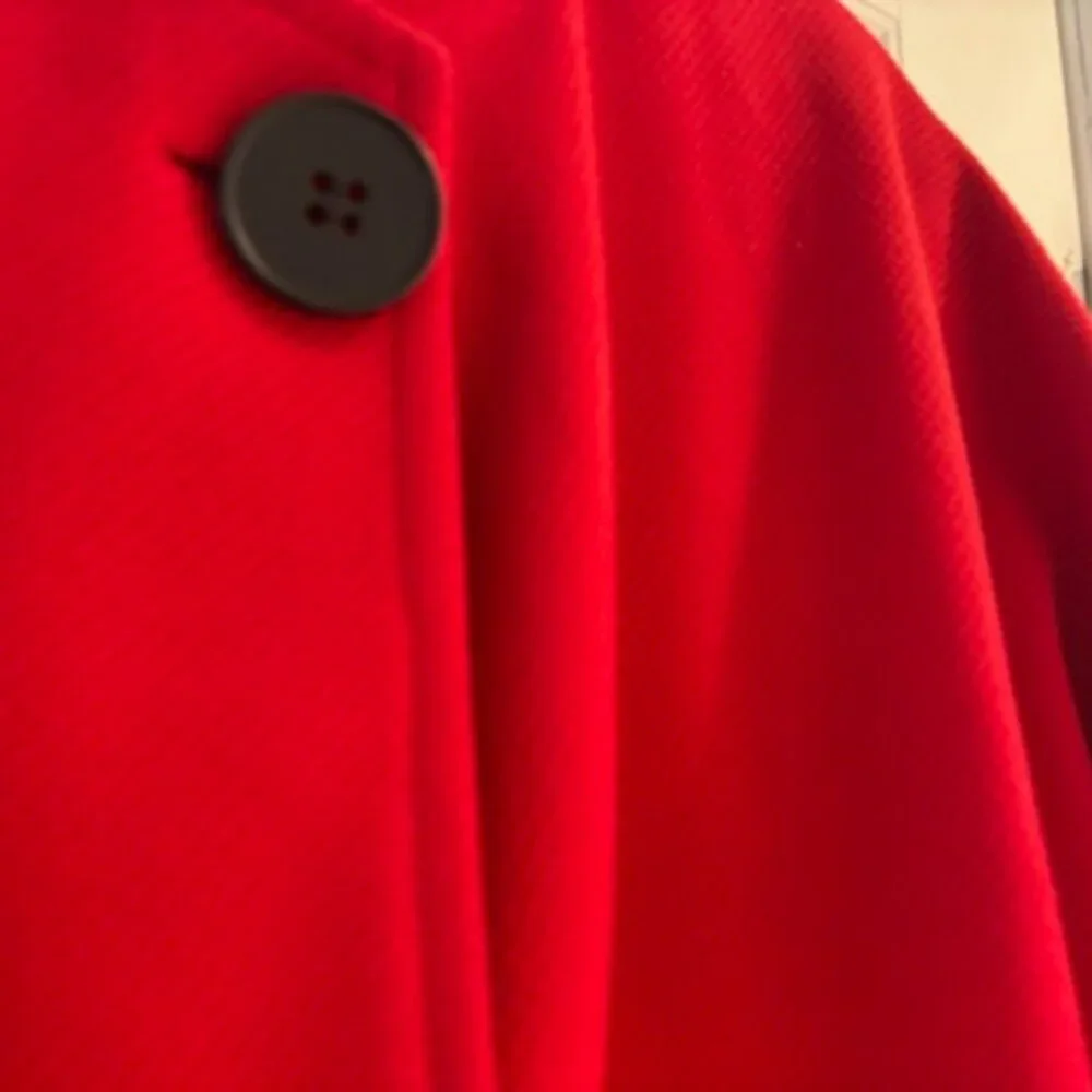 Red Women's Coat - Picture 4 of 4